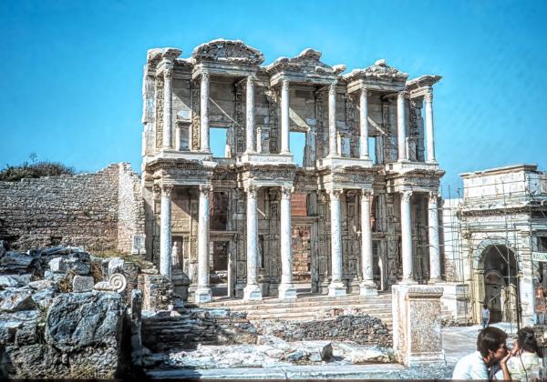 Izmir was the port they used to get us to Ephesus. Ephesus was founded in the 13th century BC but they silted up their port, so Ephesus remained forgotten and…